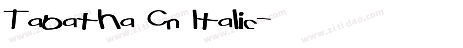 Tabatha Cn Italic字体转换